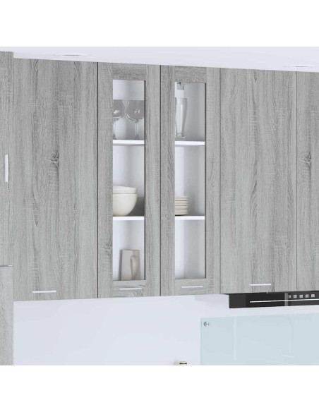 Armadio pensile con porta Riga Grigio Sonoma 60 x 31 x 100 cm