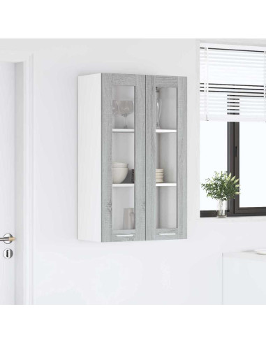 Armadio pensile con porta Riga Grigio Sonoma 60 x 31 x 100 cm