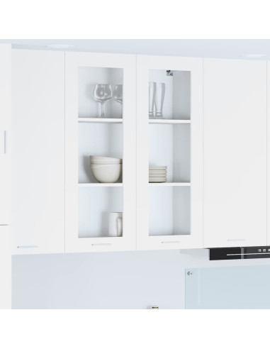 Armadio pensile Riga Bianco 80 x 31 x 100 cm Legno multistrato