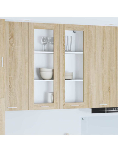 Armadio pensile con porta Riga Rovere Sonoma 80 x 31 x 100 cm