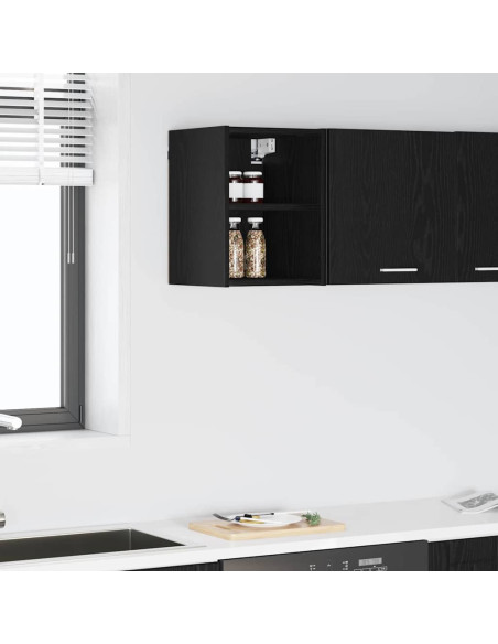 Armadio pensile Riga Rovere Nero 30 x 29,5 x 40 cm