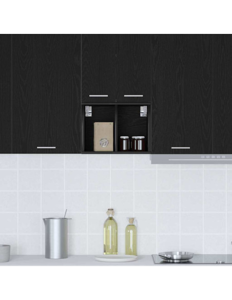 Armadio pensile Riga Rovere Nero 30 x 29,5 x 40 cm