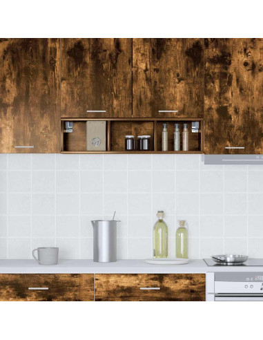 Armadio pensile Riga Rovere fumé 20 x 29,5 x 80 cm