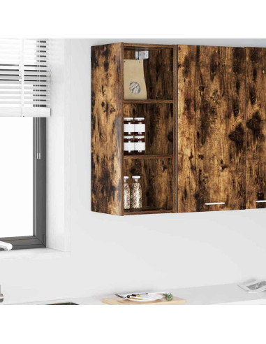 Armadio pensile Riga Rovere fumé 30 x 29,5 x 80 cm