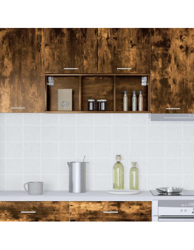 Armadio pensile Riga Rovere fumé 30 x 29,5 x 80 cm