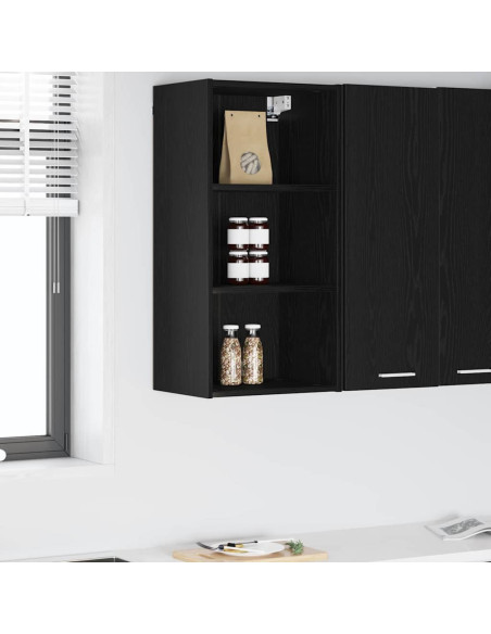 Armadio pensile Riga Rovere Nero 40 x 29,5 x 80 cm