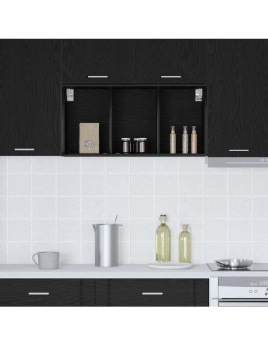 Armadio pensile Riga Rovere Nero 40 x 29,5 x 80 cm