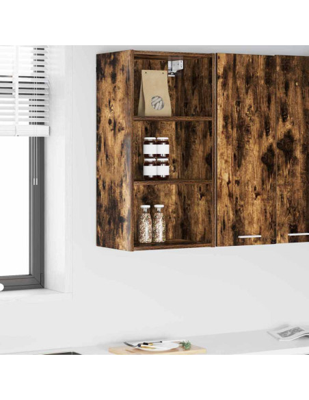 Armadio pensile Riga Rovere fumé 40 x 29,5 x 80 cm
