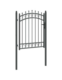 Cancello della recinzione con punte Grigio 150 x 100 cm