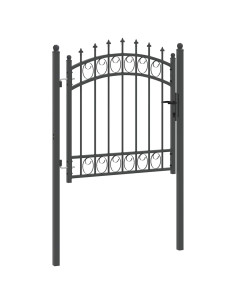 Cancello della recinzione con punte Grigio 100 x 100 cm