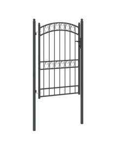 Cancello per recinzione con blocco Grigio 200 x 100 cm