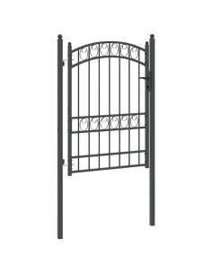 Cancello per recinzione con blocco Grigio 170 x 100 cm