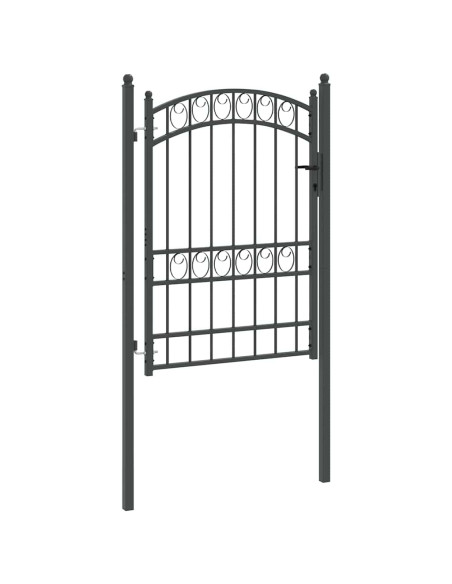 Cancello per recinzione con blocco Grigio 170 x 100 cm