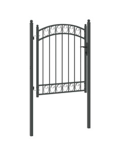 Cancello per recinzione con blocco Grigio 150 x 100 cm