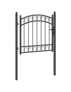 Cancello per recinzione con blocco Grigio 100 x 100 cm