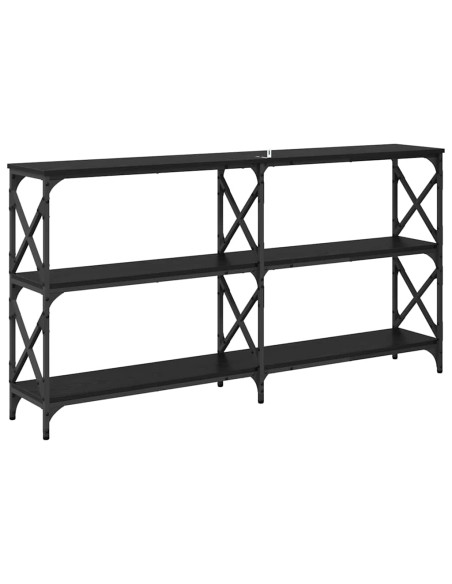 Tavolo consolle Rovere nero 156 x 28 x 80,5 cm