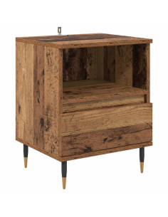 Armadio da Notte 2 pcs Legno vecchio 40 x 35 x 50 cm