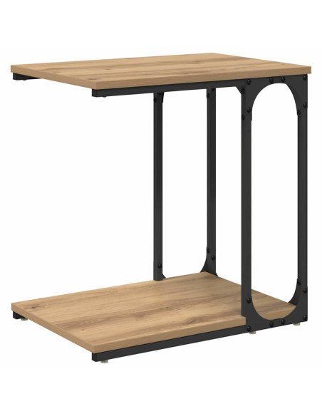 Tavolo laterale rovere artigianale 50 x 35 x 52 cm