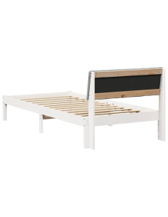 Struttura del Letto Bianco e grigio chiaro 90 x 190 cm