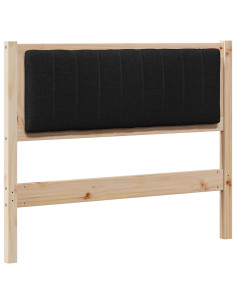 Testiera imbottita con testiera Marrone 100 cm Pino massello