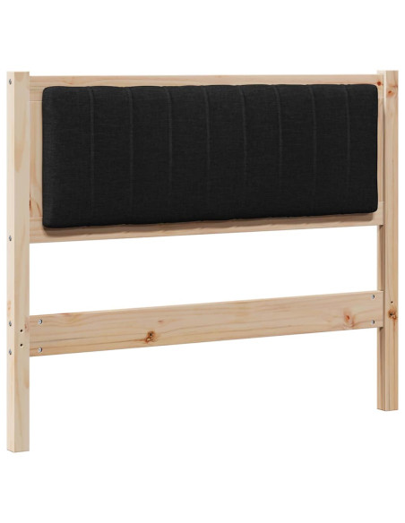 Testiera imbottita con testiera Marrone 100 cm Pino massello