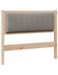 Testiera imbottita con testiera Marrone 100 cm Pino massello