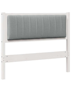 Testiera imbottita con testiera Bianco 100 cm Pino massello