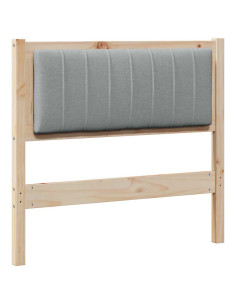 Testiera imbottita con testiera Marrone 90 cm Pino massello