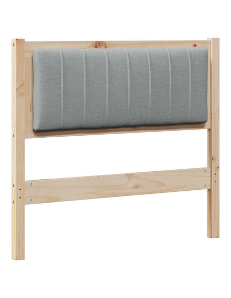 Testiera imbottita con testiera Marrone 90 cm Pino massello