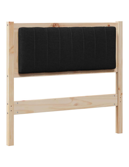 Testiera imbottita con testiera Marrone 90 cm Pino massello