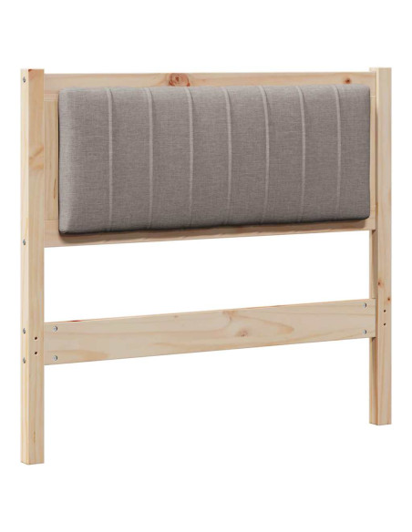 Testiera imbottita con testiera Marrone 90 cm Pino massello