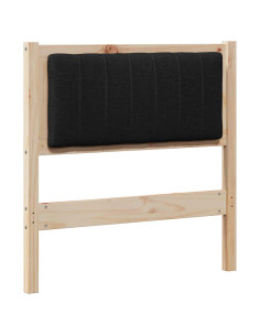 Testiera imbottita con testiera Marrone 80 cm Pino massello