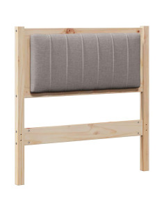 Testiera imbottita con testiera Marrone 80 cm Pino massello
