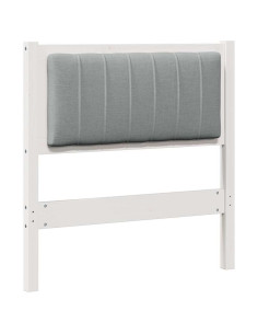 Testiera imbottita con testiera Bianco 80 cm Pino massello