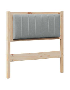 Testiera imbottita con testiera Marrone 75 cm Pino massello