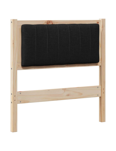 Testiera imbottita con testiera Marrone 75 cm Pino massello