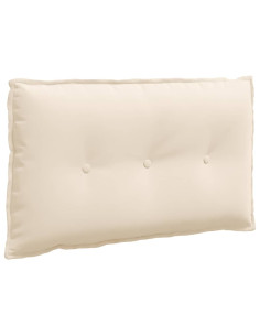 Cuscino per Schiena Beige 80 x 50 cm Tessuto in Microfibra