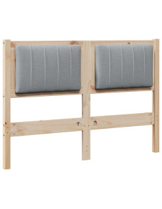 Testiera imbottita con testiera Marrone 120 cm Pino massello