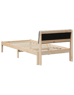 Struttura del Letto Marrone e grigio chiaro 90 x 190 cm