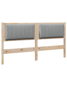 Testiera imbottita con testiera Marrone 160 cm Pino massello