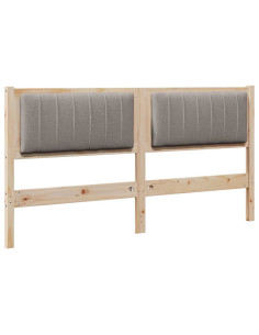 Testiera imbottita con testiera Marrone 150 cm Pino massello