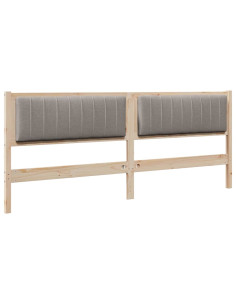 Testiera imbottita con testiera Marrone 200 cm Pino massello