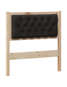 Testiera Altro Marrone e nero 80 cm Legno di pino massello