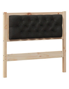 Testiera Altro Marrone e nero 90 cm Legno di pino massello