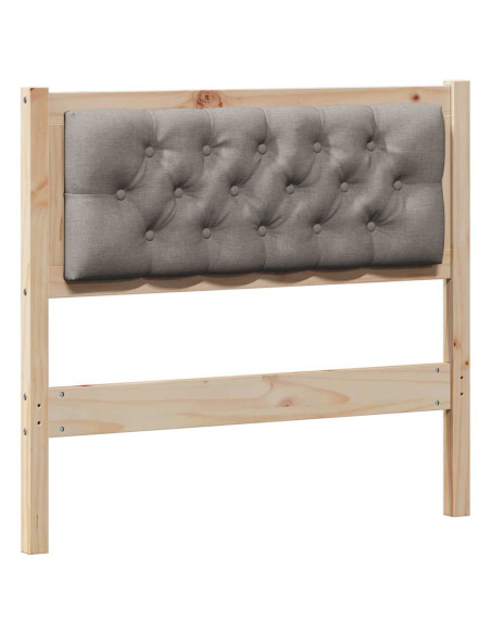 Testiera Altro Marrone e taupe 90 cm Legno di pino massello