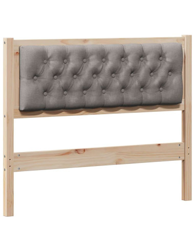 Testiera Altro Marrone e taupe 100 cm Legno di pino massello