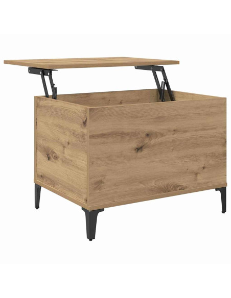 Tavolino da salotto rovere artigianale 60 x 44.5 x 45 cm