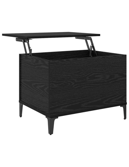 Tavolino da salotto Rovere nero 60 x 44.5 x 45 cm