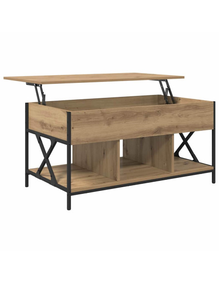 Tavolino da salotto rovere artigianale 100 x 55 x 50 cm