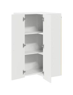 Pensile cucina Bianco Lucido 57 x 57 x 100 cm Legno multistrato